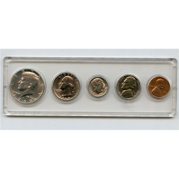 1969 D US Coin Set
