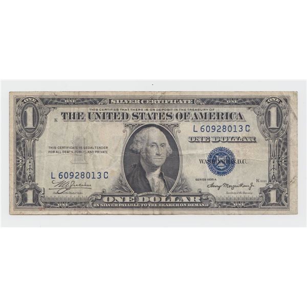 1935 A US $1 Silver Certificate