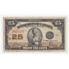 1923 Dominion of Canada 25 Cents Note
