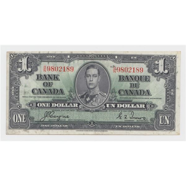 1937 Bank of Canada $1 Note