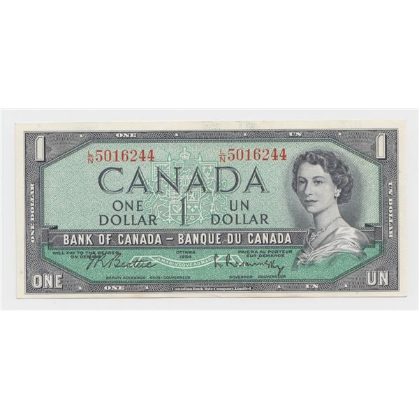 1954 Bank of Canada $1 Note
