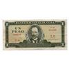 1968 Cuba 1 Peso Banknote