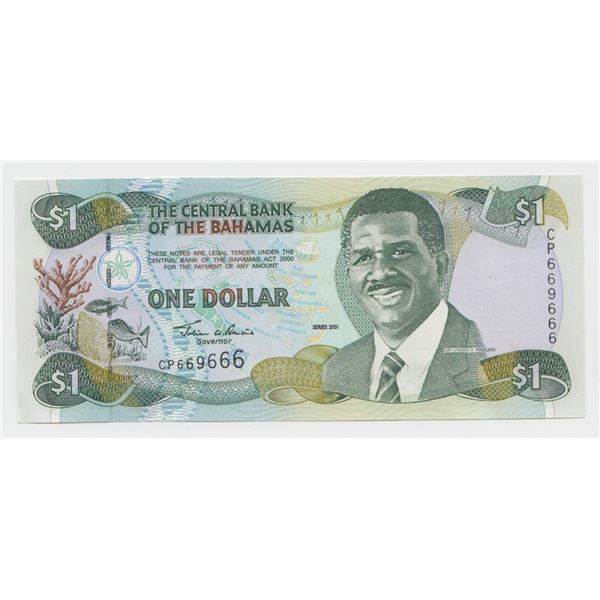 2001 Bahamas $1 Note