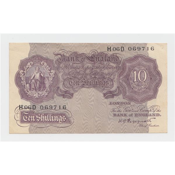1940 Bank of England 10 Shillings Note