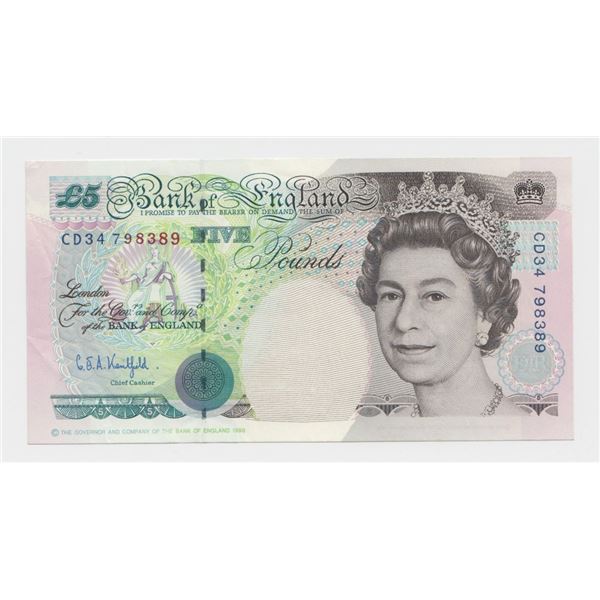 1993 Bank of England 5 Pound Note