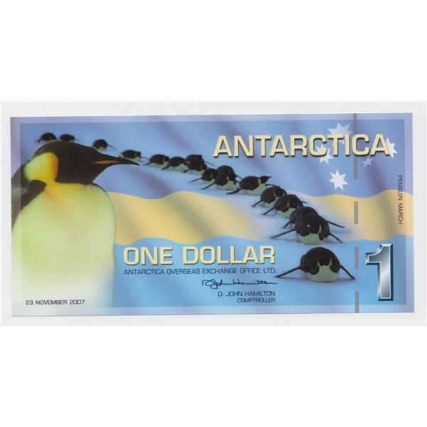 2007 Antarctica $1 Note