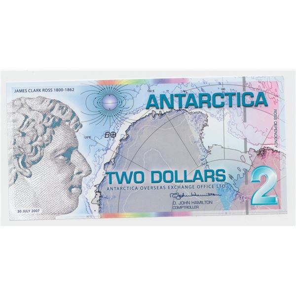 2007 Antarctica $2 Note