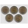 1994 Russia 50 Roubles Set of 5 Coins