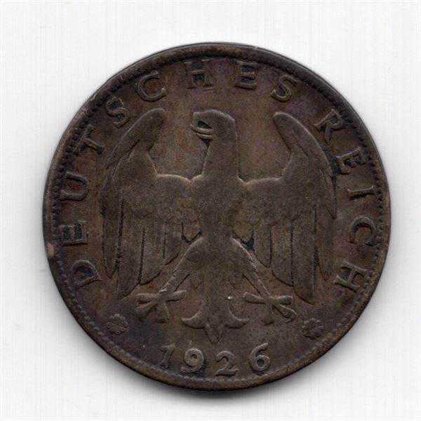 1926 A Germany Reichsmark Silver Coin