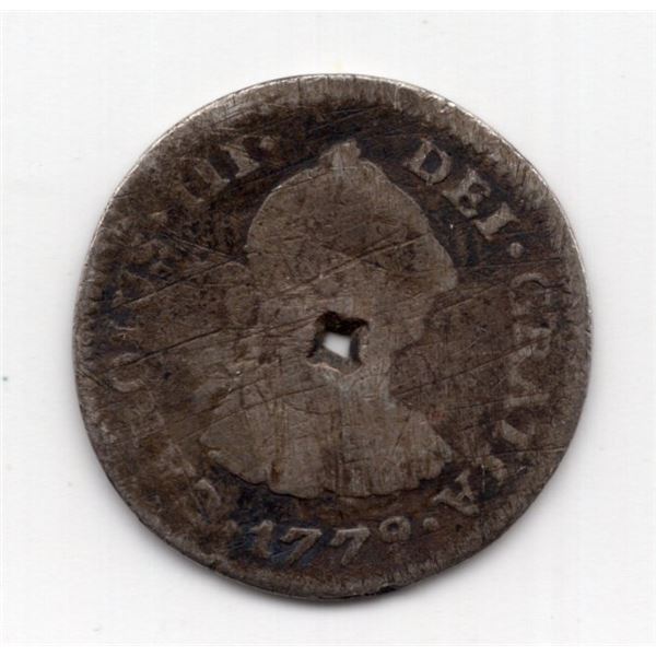 1779 Mexico 1 Real Silver Coin