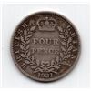 1921 British Guiana 4 Pence Silver Coin
