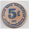1977 Saint John Coin Club Wooden Nickel