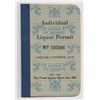 1952-53 Ontario Liquor Permit