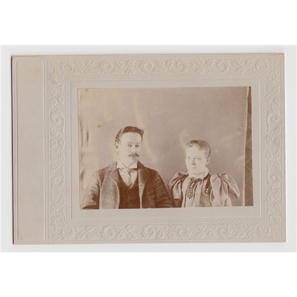 Cabinet Card Photograph Man and Woman