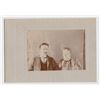 Image 1 : Cabinet Card Photograph Man and Woman