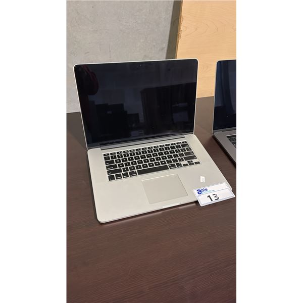 APPLE MACBOOK PRO 15-INCH WITH RETINA DISPLAY - NO POWER SUPPLY