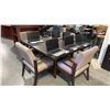 Image 2 : DARK WOOD 4' X 4' CONFERENCE TABLE