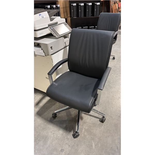 BLACK HYPNOS MID BACK EXECUTIVE CHAIR