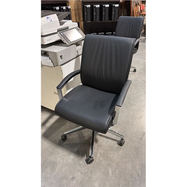 BLACK HYPNOS MID BACK EXECUTIVE CHAIR
