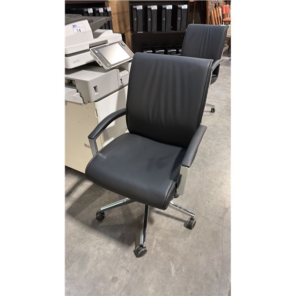 BLACK HYPNOS MID BACK EXECUTIVE CHAIR