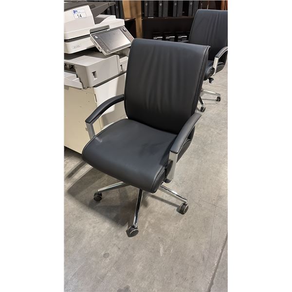 BLACK HYPNOS MID BACK EXECUTIVE CHAIR