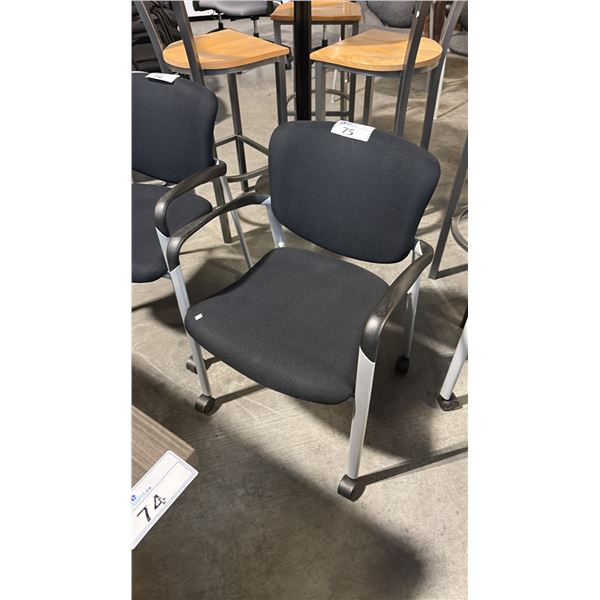 BLACK HAWORTH MOBILE CLIENT CHAIR