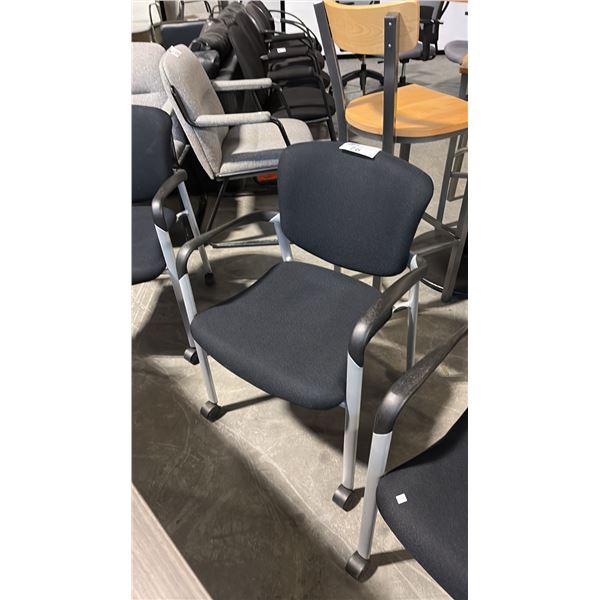 BLACK HAWORTH MOBILE CLIENT CHAIR
