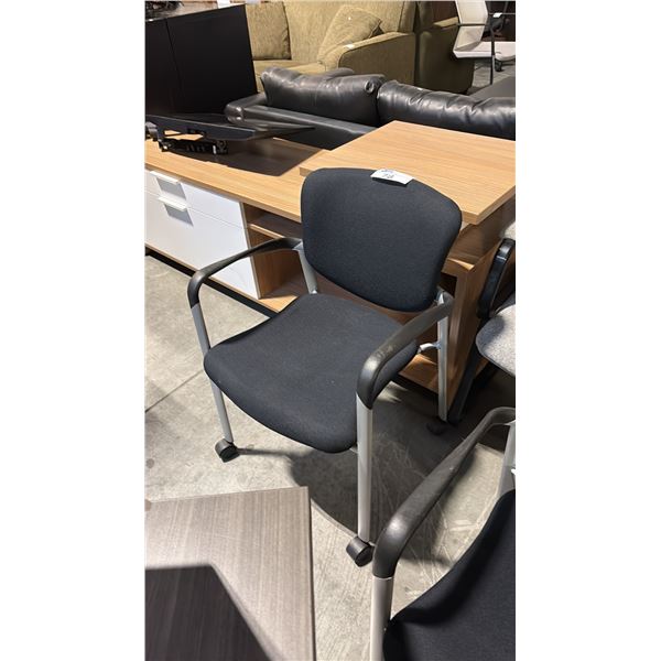 BLACK HAWORTH MOBILE CLIENT CHAIR