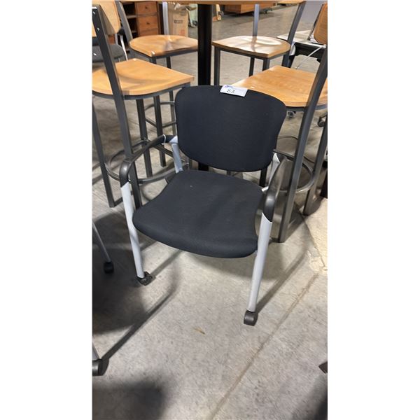 BLACK HAWORTH MOBILE CLIENT CHAIR