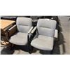 2 GREY FABRIC CLIENT CHAIRS