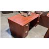 CHERRY BOW FRONT EXECUTIVE DESK