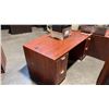 CHERRY BOW FRONT EXECUTIVE DESK