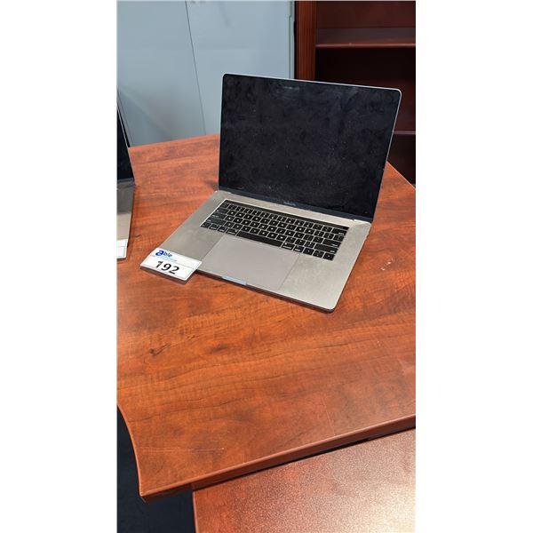 15-INCH APPLE MACBOOK PRO A1990 - NO POWER SUPPLY - WIPED HARD DRIVE