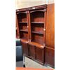 CHERRY WOODEN BOOK SHELVES D18" X W28" X H79"
