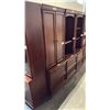 CHERRY WOODEN BOOK SHELVES D18" X W28" X H79" STYLE 2