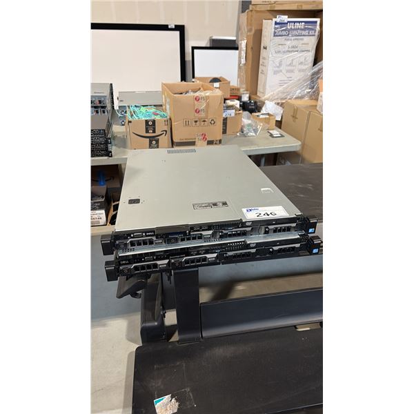 2 DELL POWEREDGE R420/R410 SERVERS - WIPED HARD DRIVE