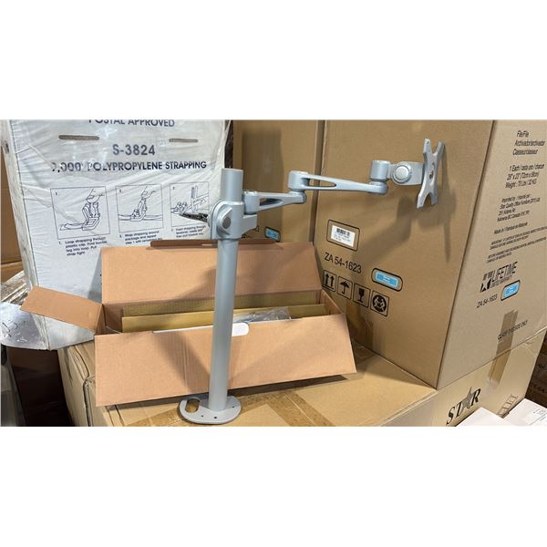SILVER ALUMINUM SINGLE LCD MONITOR ARM MDL: 100-LCD1-SL