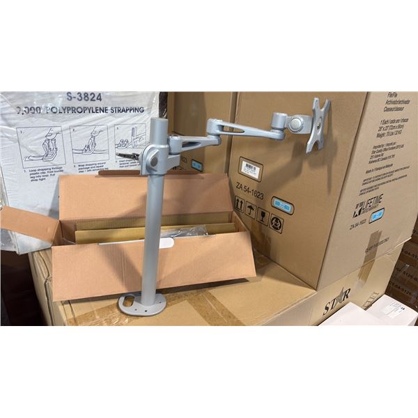 SILVER ALUMINUM SINGLE LCD MONITOR ARM MDL: 100-LCD1-SL
