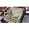 BROWN PATTERN LOVE SEAT