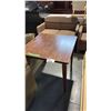 2 WOODEN 30" SQUARE LUNCHROOM TABLES
