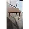 Image 2 : 2 WOODEN 30" SQUARE LUNCHROOM TABLES
