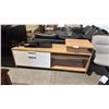 MAPLE/WHITE TEKNION CREDENZA D20" X W72" X H29" - LOCKED DRAWERS