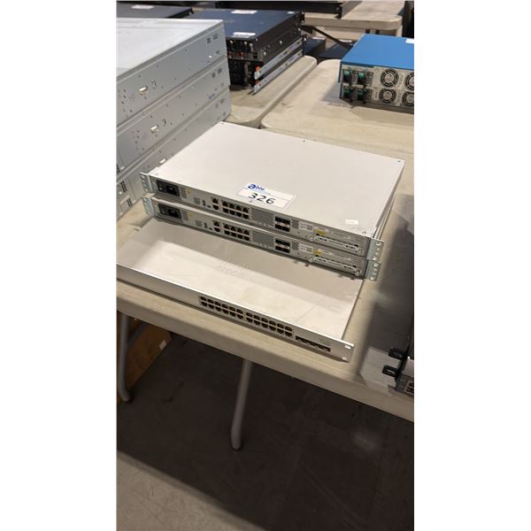 ASSORTED NETWORK DEVICES INCL 2 CISCO FIREPOWER 1000 FIREWALLS AND A NETWORK SWITCH