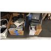 Image 2 : SHELF LOT MISC ITEMS INCL NETWORK CABLES, PC PERIPHERALS CARD SLOTS, DELL K16A DOCKS, CISCO MERAKI