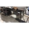 SMOKED GLASS 51" X 26" COMPUTER DESK C/W DRAWER