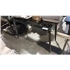 SMOKED GLASS 51" X 26" COMPUTER DESK C/W DRAWER