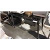 SMOKED GLASS 51" X 26" COMPUTER DESK C/W DRAWER