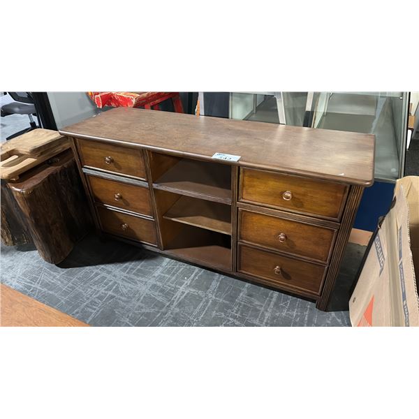 RATANA MOUNT SEYMOUR WOODEN MEDIA DRESSER (53"W 18"D 27"H) W/ COSMETIC DAMAGE