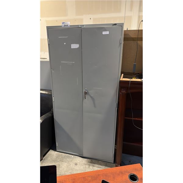 BEIGE 5-TIER METAL FILE CABINET D18" X W36" X H72"