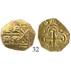 Bogota, Colombia, cob 2 escudos, posthumous Charles II, from the 1715 Fleet, choice.